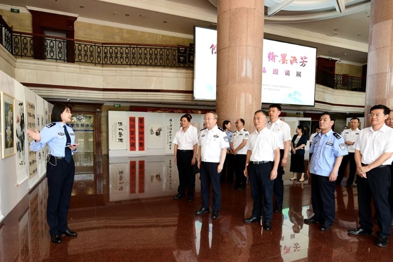 濟寧市公安局“儒韻清風·翰墨流芳”清廉機關建設書畫作品邀請展巡展啟動
