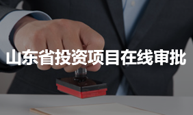 山東省投資項目在線審批
